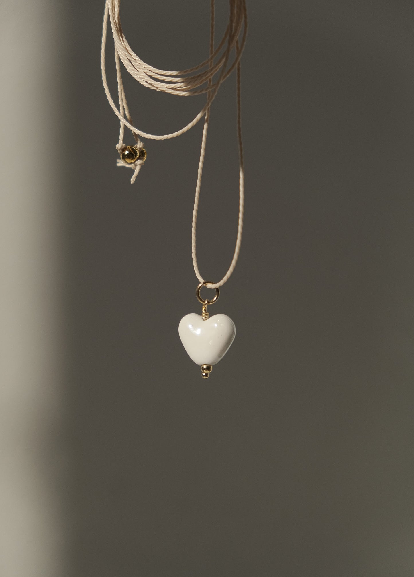 Pendant with a Ceramic heart