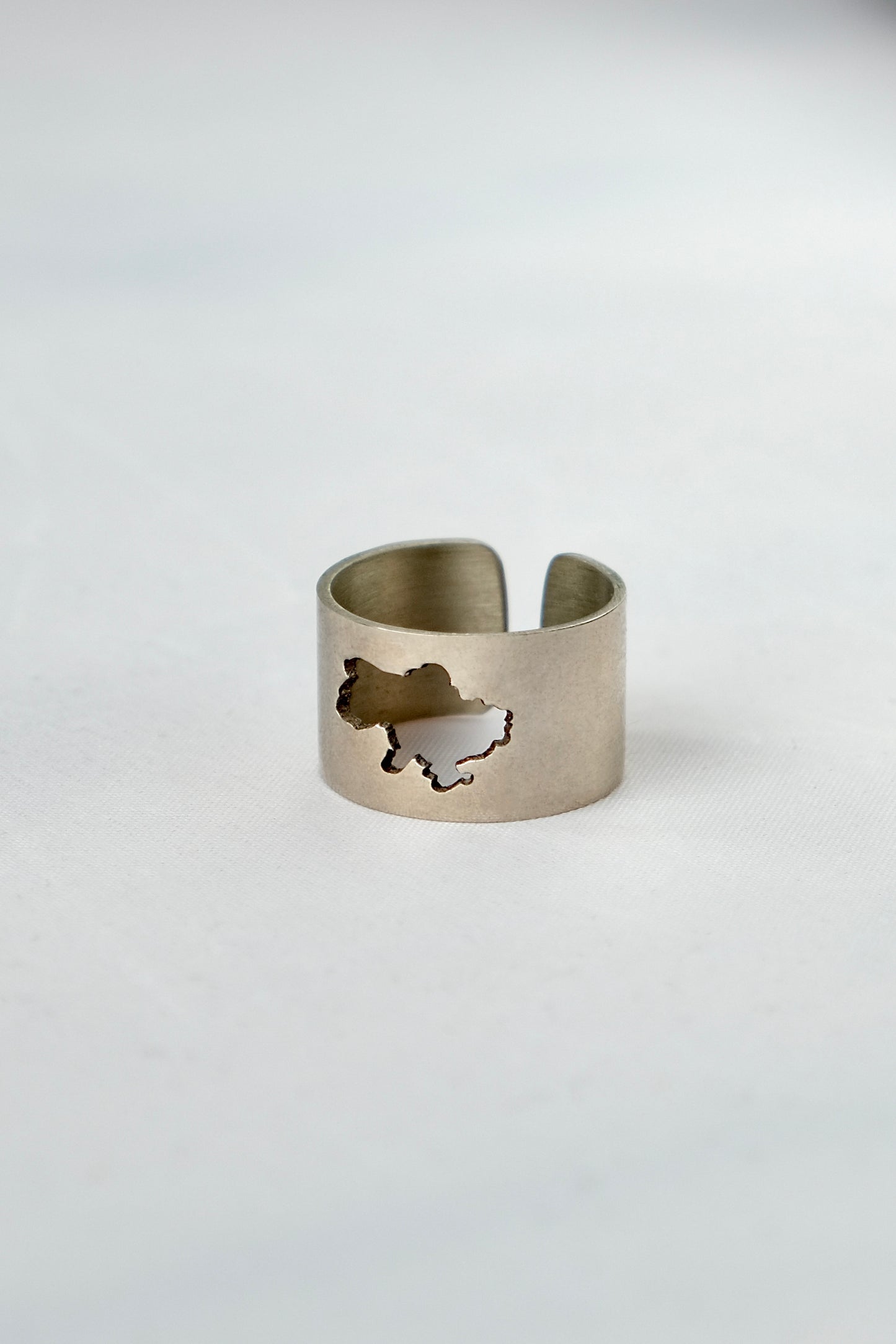 A ring with a cutout